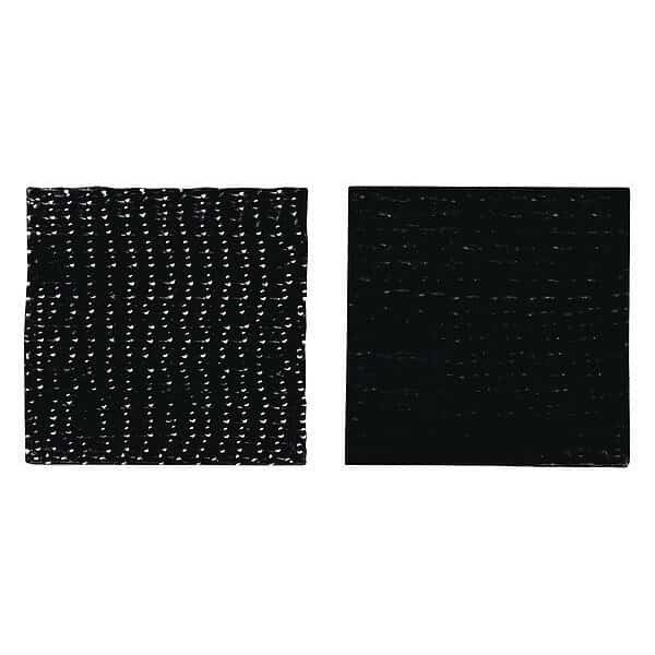 Hook-and-Loop Fast, Black, Square, PK36