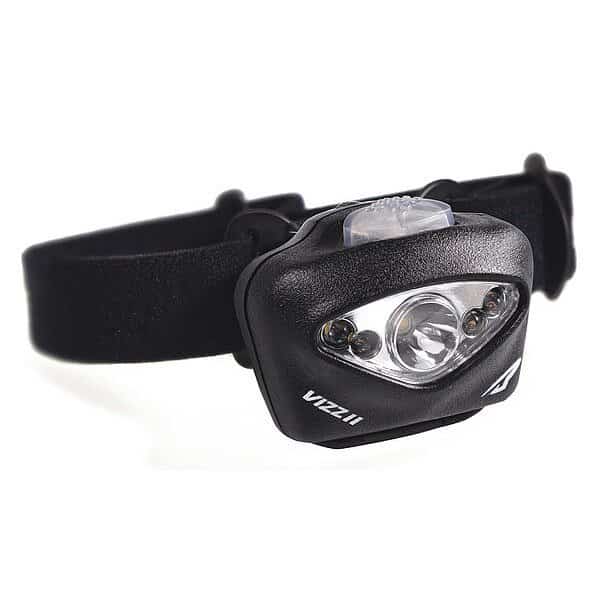 Tactical Headlamp, Plastic, Black, 200lm
