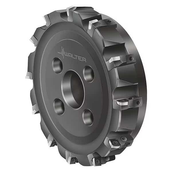 Indexable Face Mill, 12 Inserts, 0.394 in Cut Depth