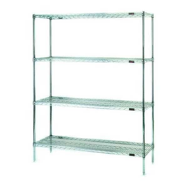 Adjust Shelving,4-Shelf,74"Hx24"Wx72"L, Mfr#: S4-74-2472Z, EAGLE GROUP