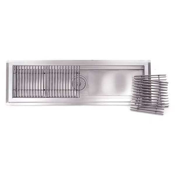 Floor Trough, Stainless Steel, 12"Wx120"L