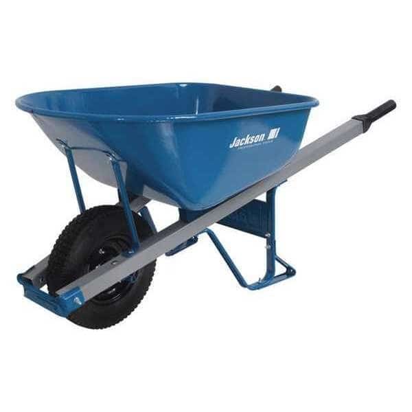 Steel Wheebarrow, FlatFree Tires, 6cu. ft.