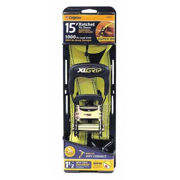 Ratchet Tie Downs,1-1/4" x 12 ft., Mfr#: 84005, CARGOLOC