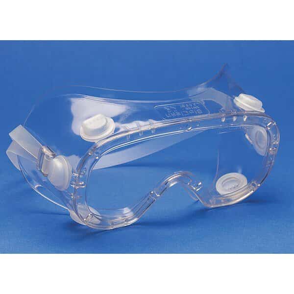 Safety Goggles, Clear Anti-Fog, Scratch-Resistant Lens, BioClean Clearview Series, 60PK