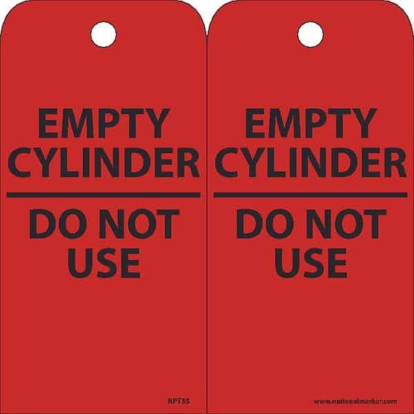 Empty Cylinder Do Not Use, Pk25