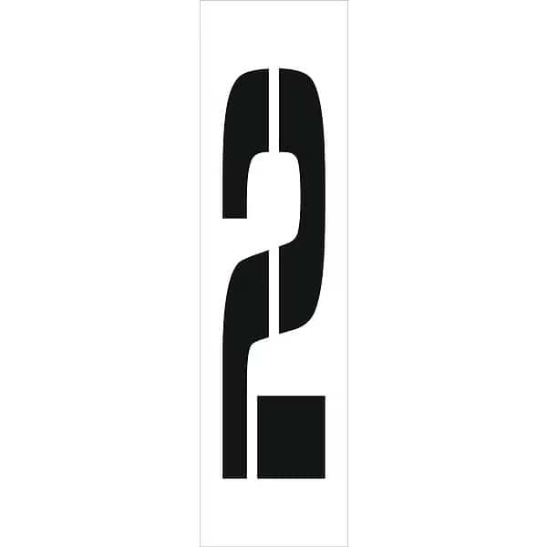 Individual Character Stencil 36" Number Set, PMC36-2