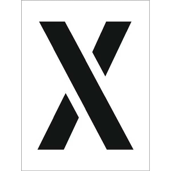 Individual Character Stencil 12" Number Set, PMC12-X