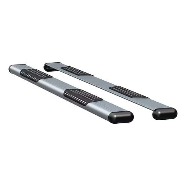 6" Silver Powder Coated Aluminum Side Steps