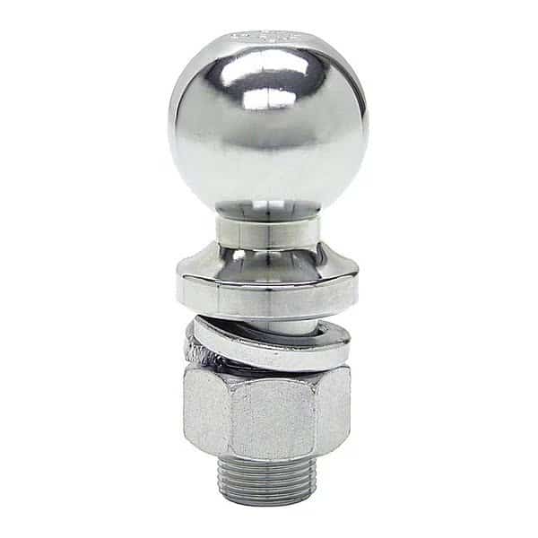 1-7/8 Inch Chrome Hitch Ball With 1 Inch Shank Diameter x 2-1/8 Inch Long