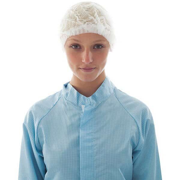 Bouffant Cap, Polypropylene, 19 in Dia., White, M, 1000 PK