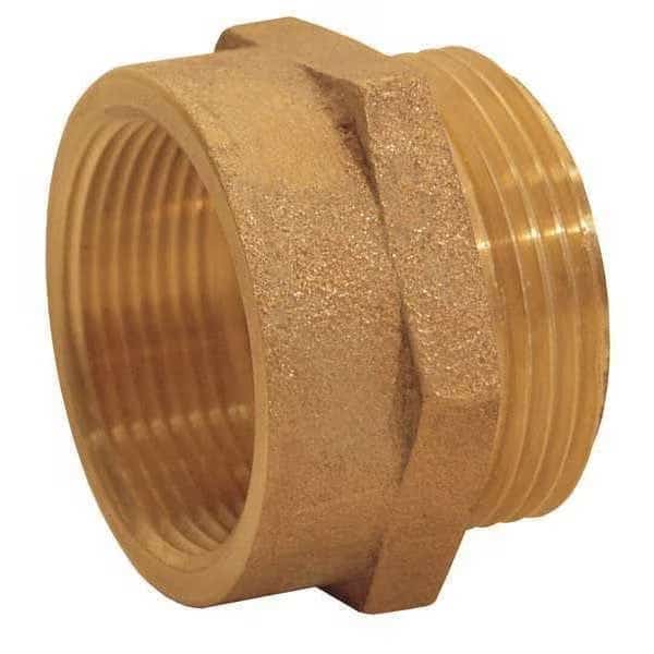 Hex Nipple BR, FNST, 2-1/2"x MNPT, 2-1/2"