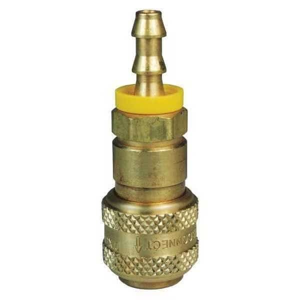 D-Series Coupler1/4", PushLoc Barb3/4", BR