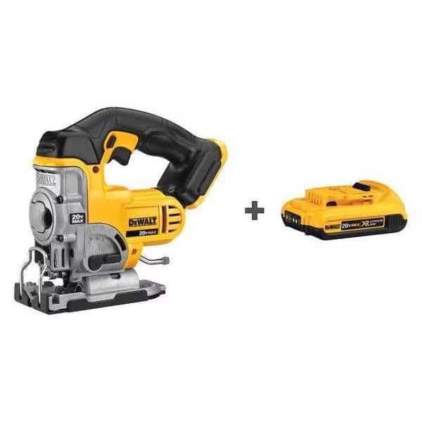 Cordless Jig Saw Kit, 20.0V, 2.0Ah