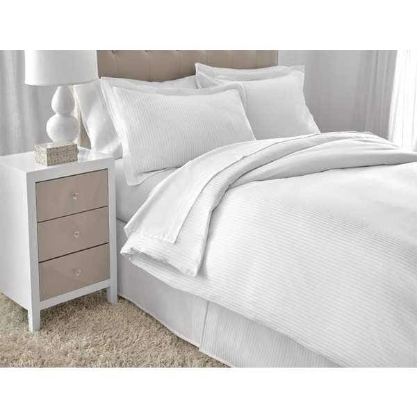 Stripe Duvet Cover, w/6" Flap, 106x96"