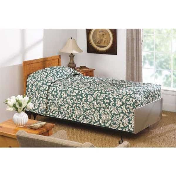 Forest Grn Fitted Twin Bedspread,71x102" , Mfr#: 1C75893