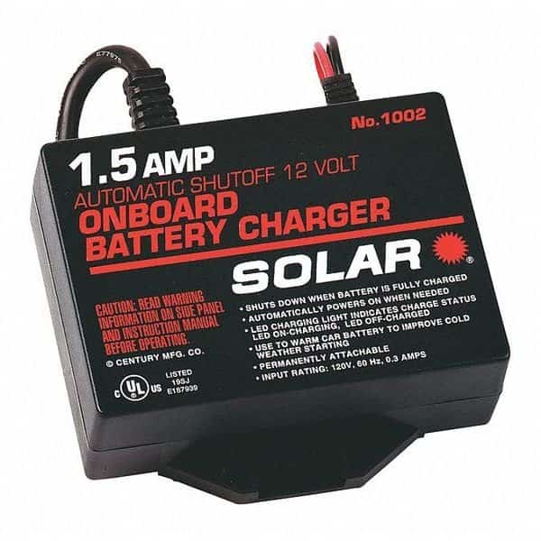 Underhood Charger,1.5A,12V,Auto, Mfr#: 1002, SOLAR
