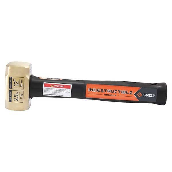 Brass Striking Hammer, 2.5 lb., 12"