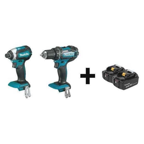 Cordless Combo Kit, 18.0 V, 2 Tools, 2 Batt