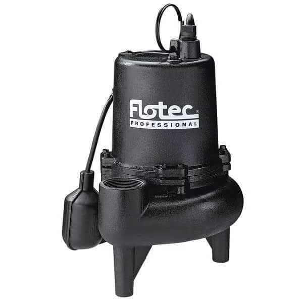 Sewage Pump, Cast Iron, 3/4 HP