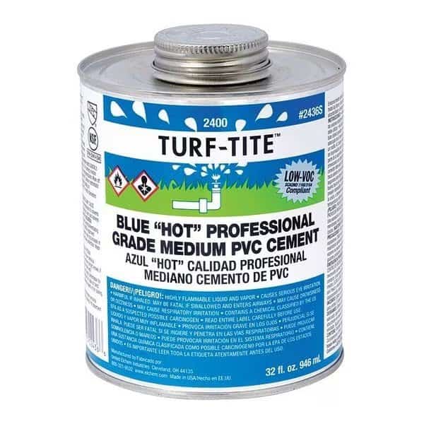 PVC Cement, Blue Turf-Tite, gal.