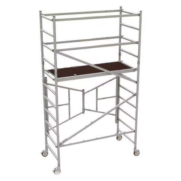 Scaffold with Guardrail,EasySet,Alum,6ft, Mfr#: AL-Q0105, METALTECH