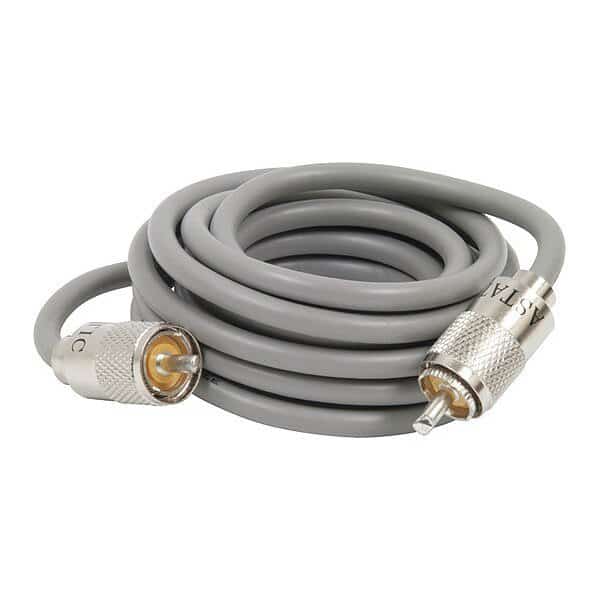 Mini 8 Coaxial Cable,9ft.,Gray, Mfr#: 302-10274, ASTATIC