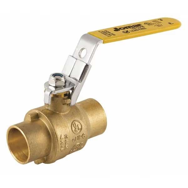 2-1/2" CXC Lead Free Brass Ball Valve, Max. Pressure: 600 psi WOG
