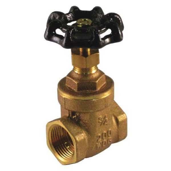 Brass Gate Valve, NPT, 1/2"