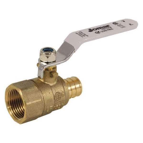 LF Brass Crimp PEXxNPT Ball Valve, 1"