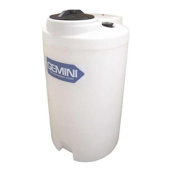 Storage Tank, Double Wall Vertical, XLPE 1.5, Nat, 40 Gal Dome, Peabody Engineering, Mfr#: 01-30127