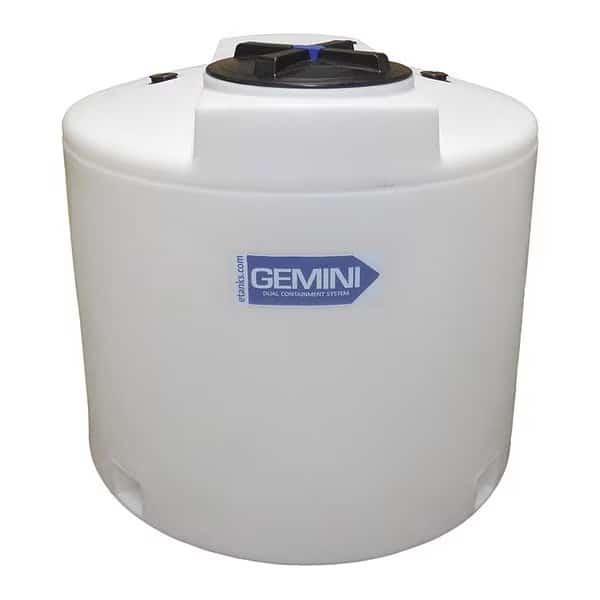 Storage Tank, Double Wall Vertical, LDPE 1.9, Nat, 220 Gal