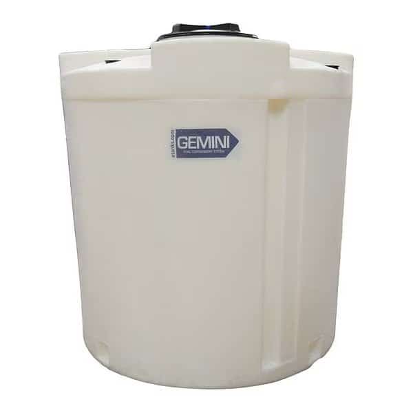 Storage Tank, Double Wall Vertical, LDPE 1.9, Nat, 500 Gal, PEABODY ENGINEERING, Mfr# 01-29771
