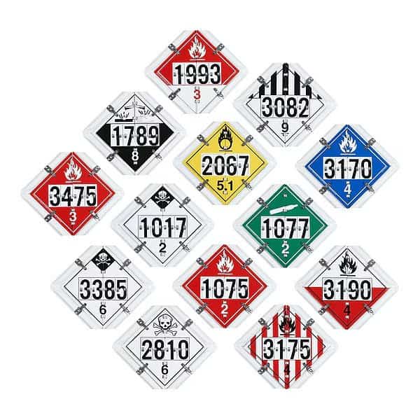 Vehicle Placard Flipchart, Aluminum, 13 3/4 in W x 13 3/4 in H