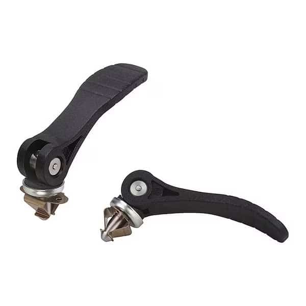 Cam Lever With Quick Lock, For material thickness 7.9-8.3 mm, A=71.5, B=22, Handle Plastic, Steel, Kipp, Mfr#: K0751.121107X8