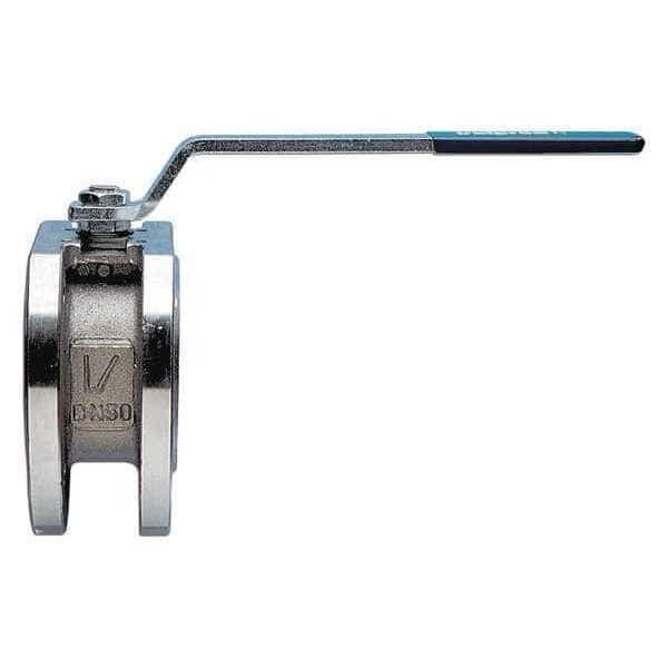 Stainless Stee, Wafer Flanged, Ball Valve, Pipe Size: 1/2, BONOMI, Mfr# 720016-1/2