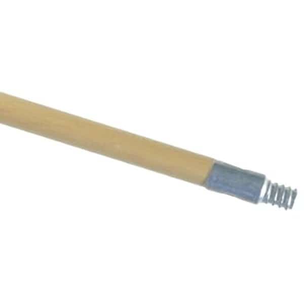 72" Handle, Wood, 72"L x15/16" dia, w/Metal Tip, Wood