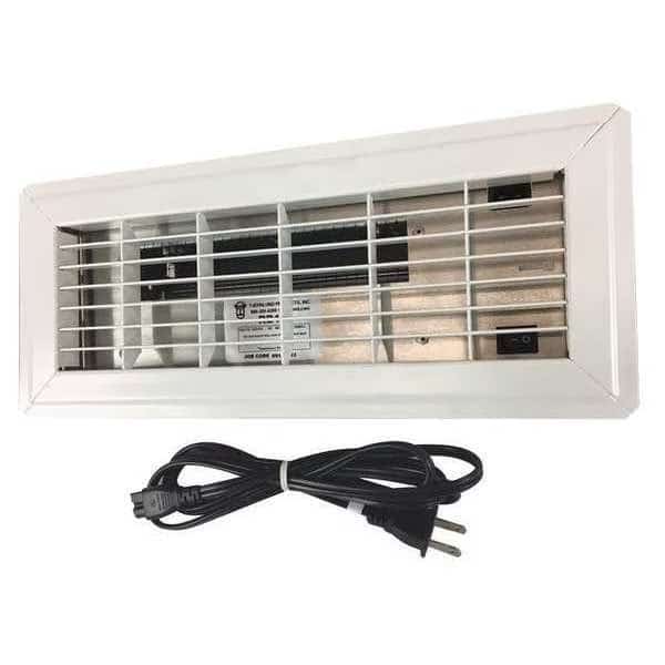 Register Booster Fan, White, 12" Boot