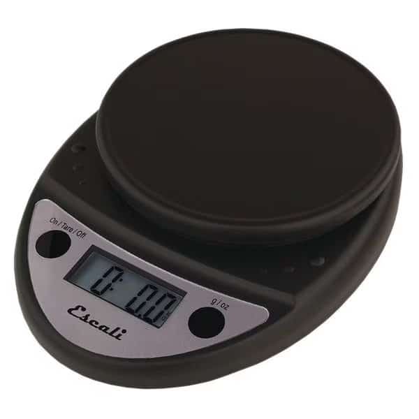 Scale, Digital, Round, 11 lb./5kg, Black, Escali, Mfr#: SCDG11BK