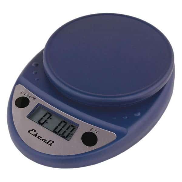 Scale, Digital, Round, 11 lb/5kg, Royal Blue
