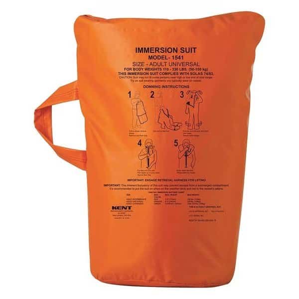 Immersion Suit, Uscg Bag, Orange
