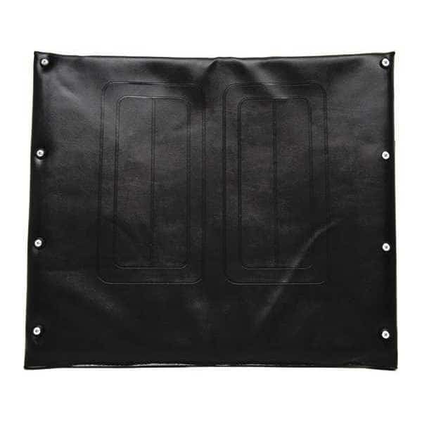 Vinyl Back Upholstery, 22" W, 8 Hole, Black