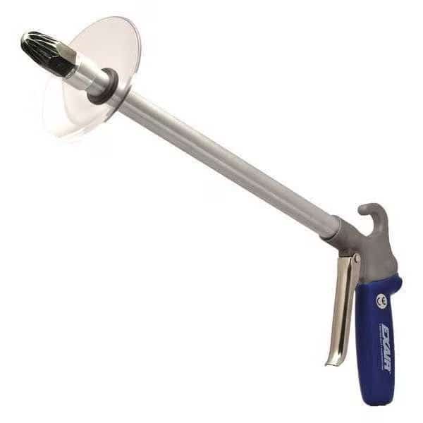 Safety Air Gun, 35 CFM, 48" Ext, Shield, Air Gun Body Style: Ergonomic