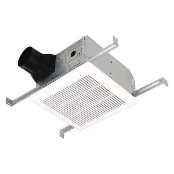 Pc Value 80 cfm Bath Fan, 80 cfm, 4" Duct Dia., 120V/60Hz