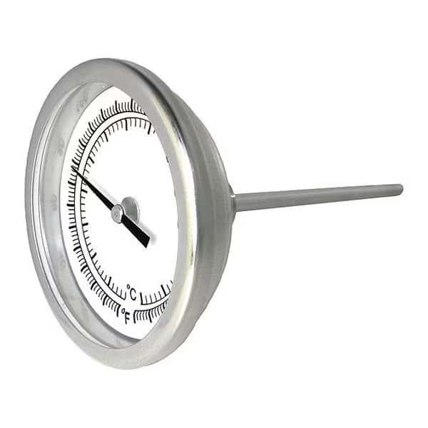 Bimetal, 3", 0/250 deg F/C, 4"Stem Back