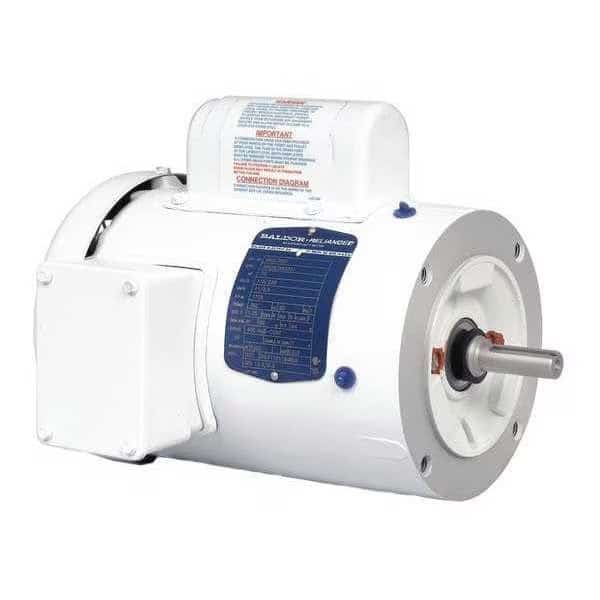 Capacitor-Start Washdown Motor, 1/2 hp HP, 56C Frame, 115/230V AC Voltage, 1,740 RPM Nameplate RPM