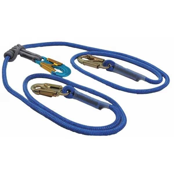 Lanyard, 8 ft., Blue/Black, ALL GEAR, Mfr# AGDBC12AL8-2 IN 1-S