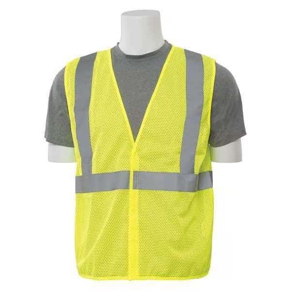 Safety Vest, Economy, Hi-Viz, Lime, 3XL