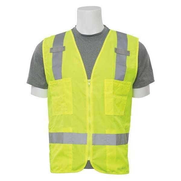 Safety Vest, WovenOxford, HiViz, Lime, 2XL