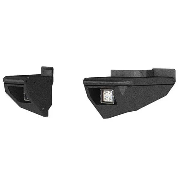 Black Powder Coated Steel LED Bumper Sides, Aries, Mfr#: 2081223