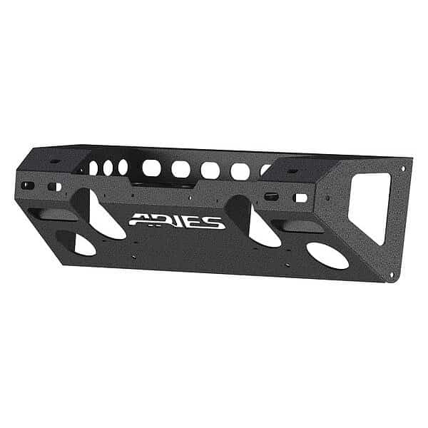 Black Powder Coated Aluminum Front Bumper Center